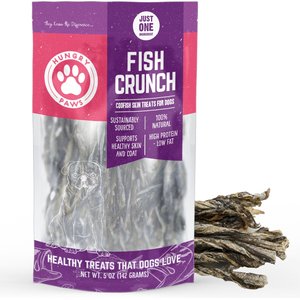 Hungry Paws Cod Skin Crunch Twists Dog Chew Treats, 5-oz bag