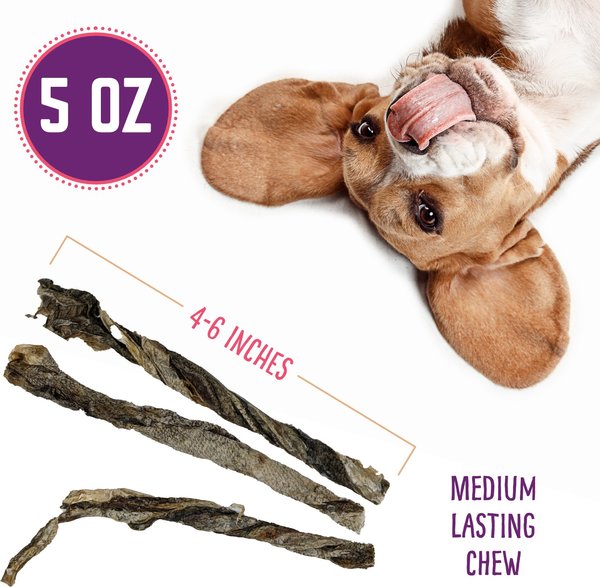 Hungry Paws Cod Skin Crunch Twists Dog Chew Treats