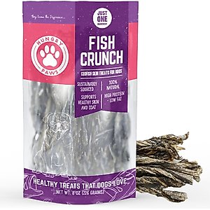 Hungry Paws Cod Skin Crunch Twists Dog Chew Treats, 8-oz bag