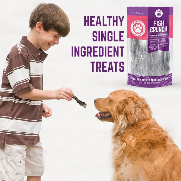 Hungry Paws Cod Skin Crunch Twists Dog Chew Treats