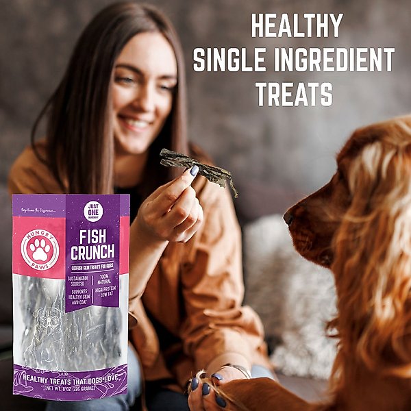 Hungry Paws Cod Skin Crunch Twists Dog Chew Treats