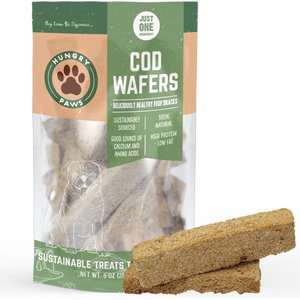 Hungry Paws Cod Wafers Single Ingredient Dog Treats, 8-oz bag