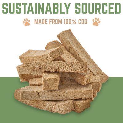 Show full view: Hungry Paws Cod Wafers Single Ingredient Dog Treats, 8-oz bag slide 5 of 9