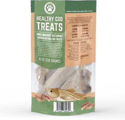 Show full view: Hungry Paws Cod Wafers Single Ingredient Dog Treats, 8-oz bag slide 3 of 9