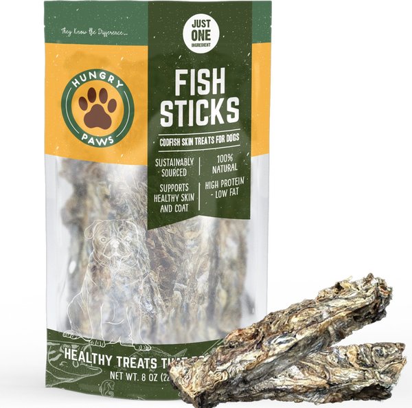 Hungry Paws Premium Cod Skin Sticks Dog Chew Treats