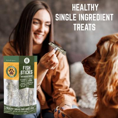 Show full view: Hungry Paws Premium Cod Skin Sticks Dog Chew Treats, 8-oz bag slide 7 of 9