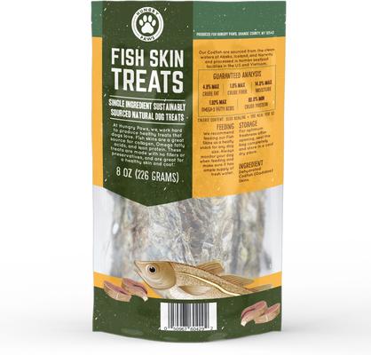 Show full view: Hungry Paws Premium Cod Skin Sticks Dog Chew Treats, 8-oz bag slide 4 of 9