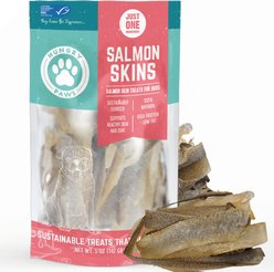 Hungry Paws Premium Salmon Skin Dog Chew Treats, 5-oz bag