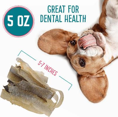 Show full view: Hungry Paws Premium Salmon Skin Dog Chew Treats, 5-oz bag slide 4 of 8