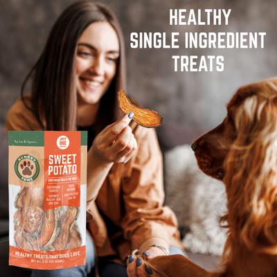 Show full view: Hungry Paws Sweet Potato Dog Chew Treats, 8-oz bag slide 7 of 8