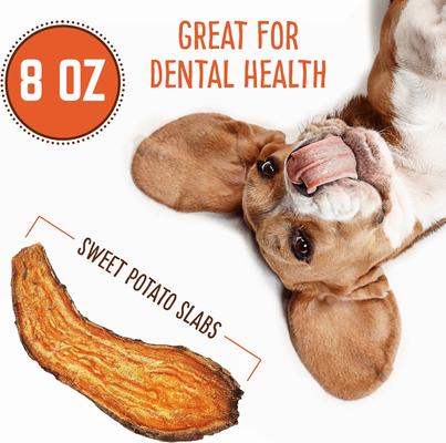 Show full view: Hungry Paws Sweet Potato Dog Chew Treats, 8-oz bag slide 4 of 8