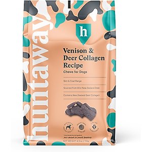 Huntaway Venison & Deer Collagen Recipe Grain-Free Soft & Chewy Dog Treats, 4-oz bag