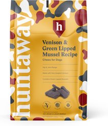 Huntaway Venison & Greenlipped Mussel Recipe Grain-Free Soft & Chewy Dog Treats, 4-oz bag