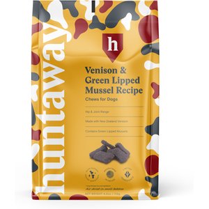 Huntaway Venison & Greenlipped Mussel Recipe Grain-Free Soft & Chewy Dog Treats, 4-oz bag