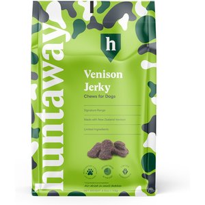 Huntaway Wild Venison Jerky Dog Treats, 4-oz bag