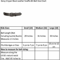 Huntley Equestrian Children's Leather Snaffle Bit Belt, Medium slide 2 of 5