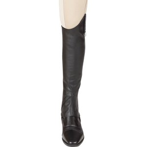 Huntley Equestrian Custom Fit Premium Leather Half Chaps, Small Short