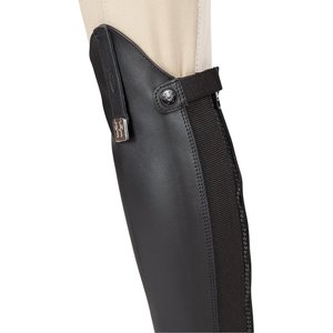 Huntley Equestrian Custom Fit Premium Leather Half Chaps, Small Short