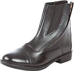 Huntley Equestrian Daisy Clipper Children's Side Zipper Leather Horse Riding Boots, Size 2 slide 2 of 6
