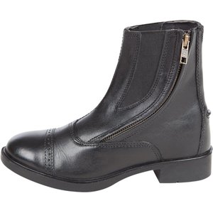Huntley Equestrian Daisy Clipper Children's Side Zipper Leather Horse Riding Boots, Size 2