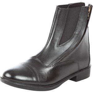 Huntley Equestrian Daisy Clipper Children's Side Zipper Leather Horse Riding Boots, Size 4