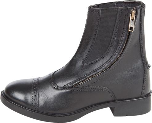 Show full view: Huntley Equestrian Daisy Clipper Children's Side Zipper Leather Horse Riding Boots, Size 5 slide 3 of 7