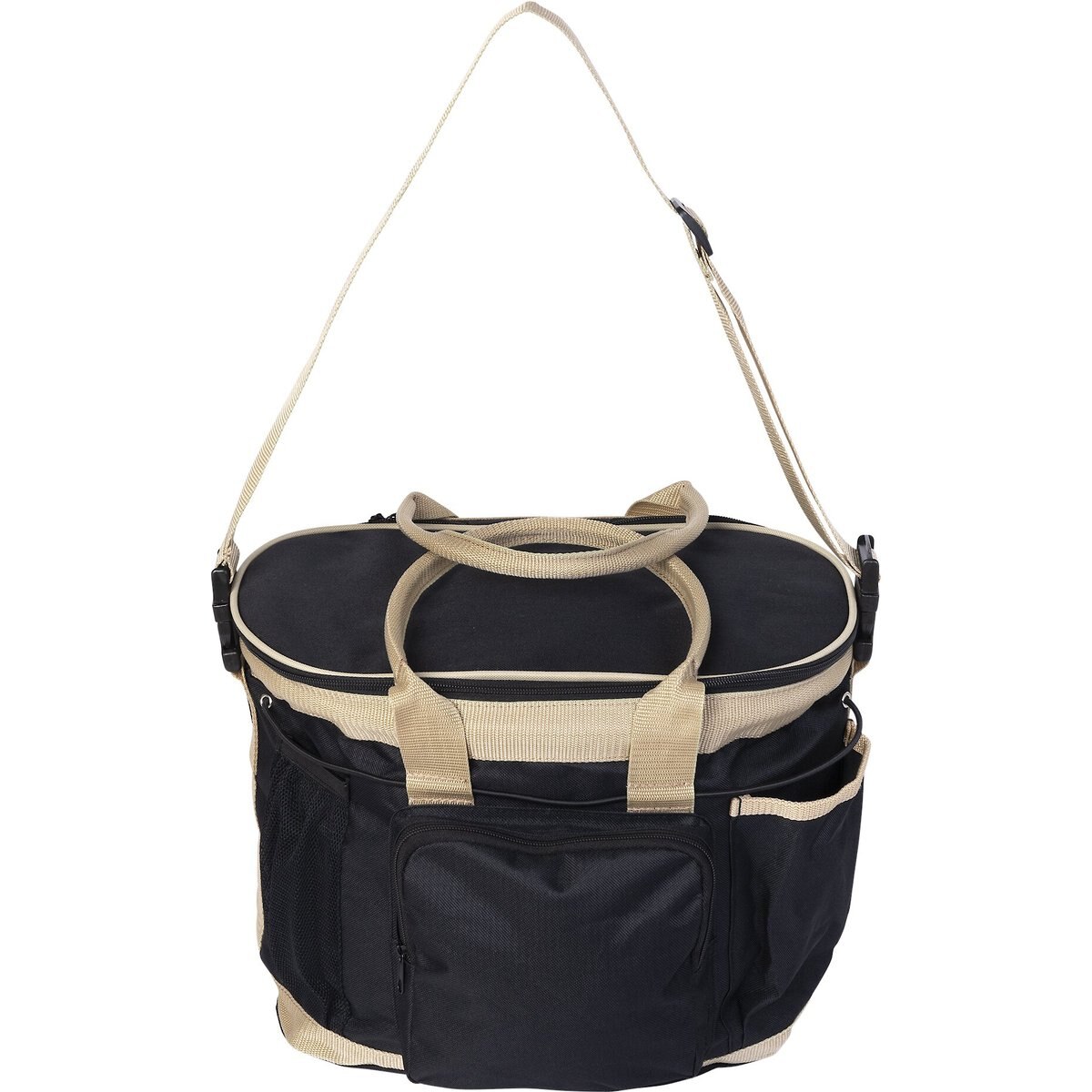 Huntley Equestrian Deluxe Horse Grooming Organizer Bag, Black
