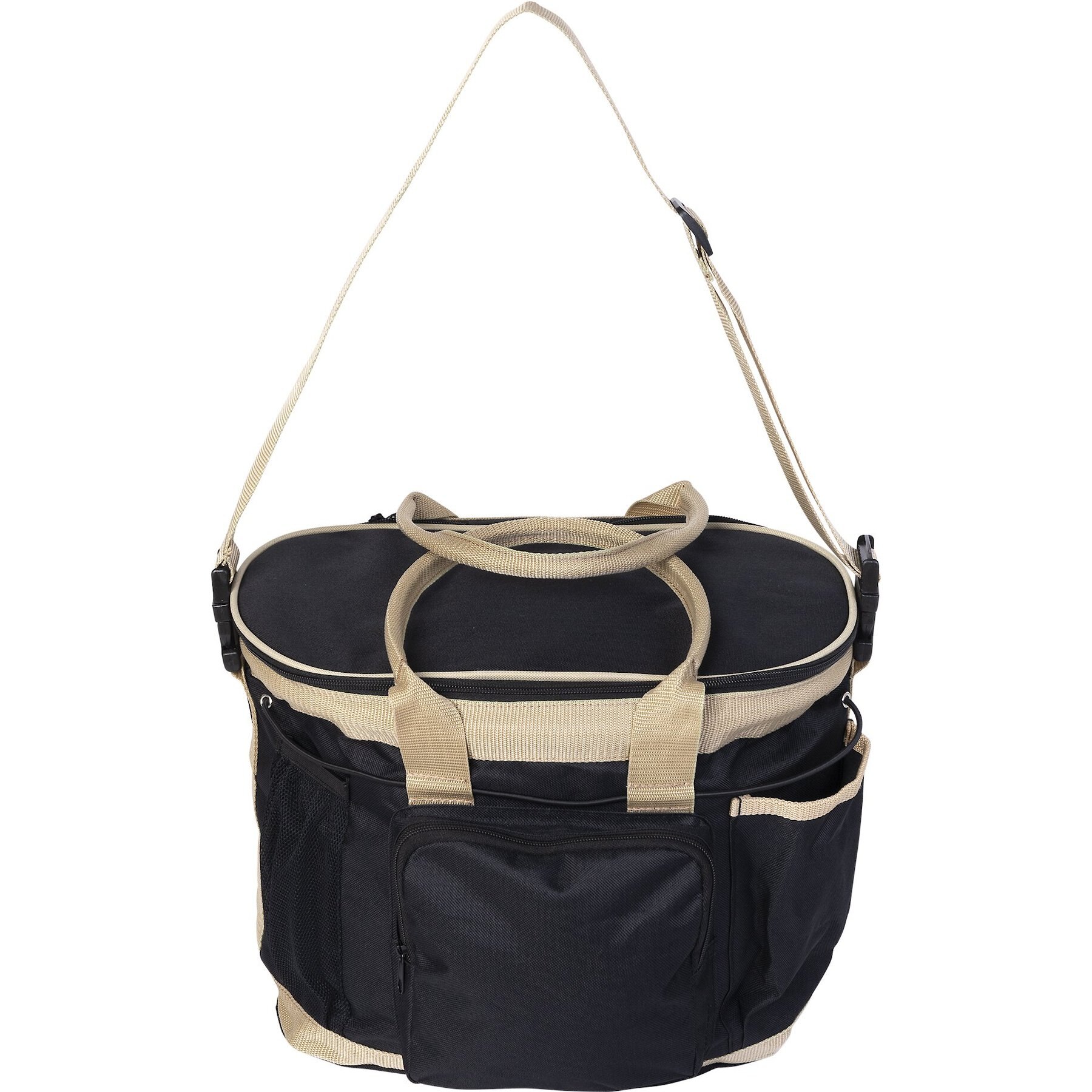Huntley Equestrian Deluxe Horse Grooming Organizer Bag, Black
