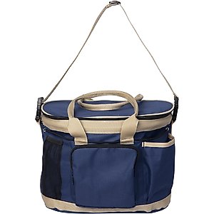 Huntley Equestrian Deluxe Horse Grooming Organizer Bag, Navy