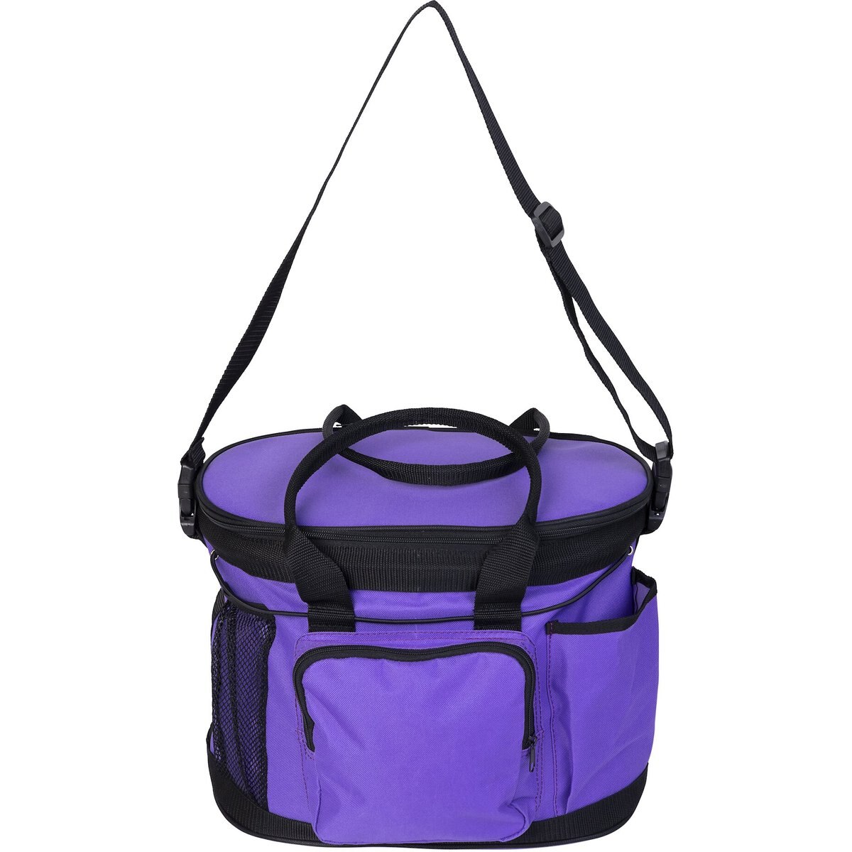 Huntley Equestrian Deluxe Horse Grooming Organizer Bag, Purple