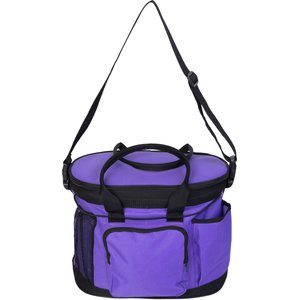 Huntley Equestrian Deluxe Horse Grooming Organizer Bag, Purple