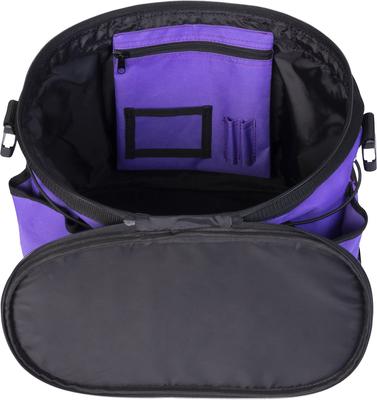 Show full view: Huntley Equestrian Deluxe Horse Grooming Organizer Bag, Purple slide 6 of 7