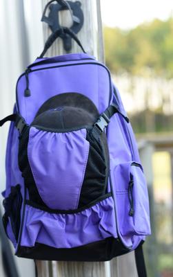 Show full view: Huntley Equestrian Horse Riding Helmet & Boot Backpack, Purple slide 7 of 9