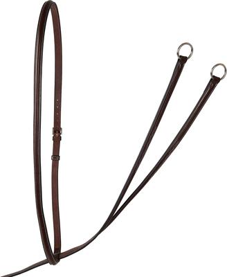 Show full view: Huntley Equestrian Sedgdwick English Leather Fancy Stitched English Running Martingale, Brown, Full slide 8 of 9