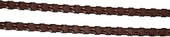 Huntley Equestrian Sedgwick Fancy Stitched Square Raised Laced Horse Reins, Brown, Full slide 2 of 7