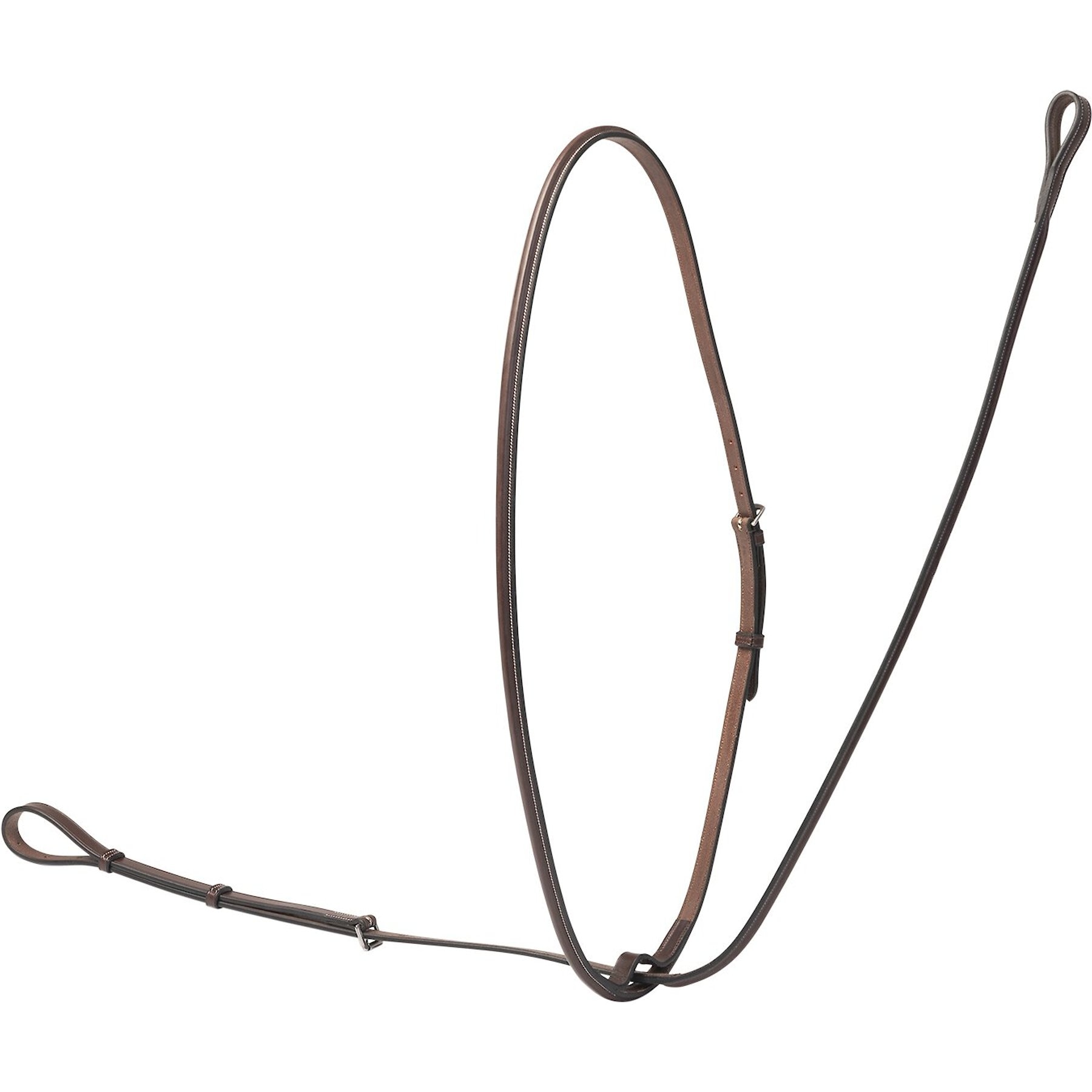 Huntley Equestrian Sedgwick Leather Fancy Stitched Standing Martingale, Brown, Full