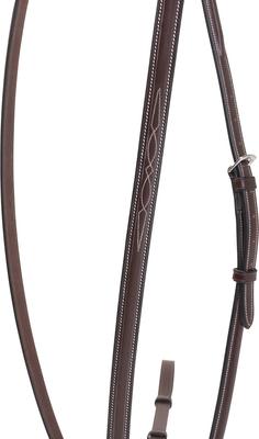 Show full view: Huntley Equestrian Sedgwick Leather Fancy Stitched Standing Martingale, Brown, Full slide 6 of 9