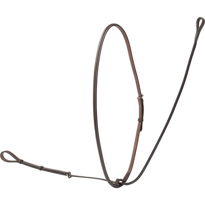 Huntley Equestrian Huntley Equestrian Sedgwick Leather Fancy Stitched Standing Martingale, Brown, Medium Pony
