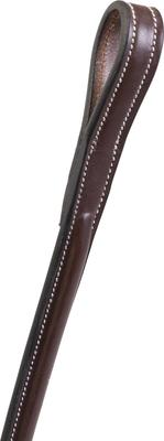 Show full view: Huntley Equestrian Sedgwick Leather Fancy Stitched Standing Martingale, Brown, Medium Pony slide 5 of 9