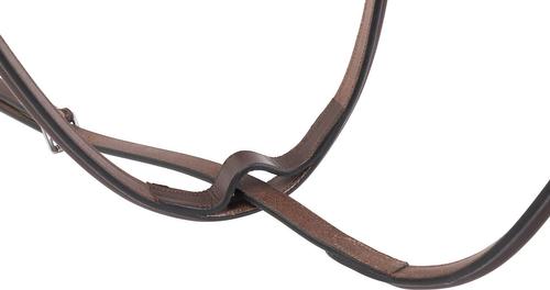 Show full view: Huntley Equestrian Sedgwick Leather Fancy Stitched Standing Martingale, Brown, Oversize slide 8 of 9