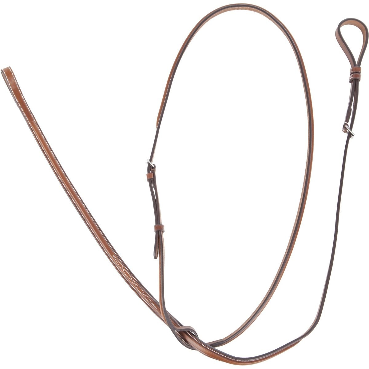 Huntley Equestrian Sedgwick Leather Fancy Stitched Standing Martingale, Light Brown, Cob