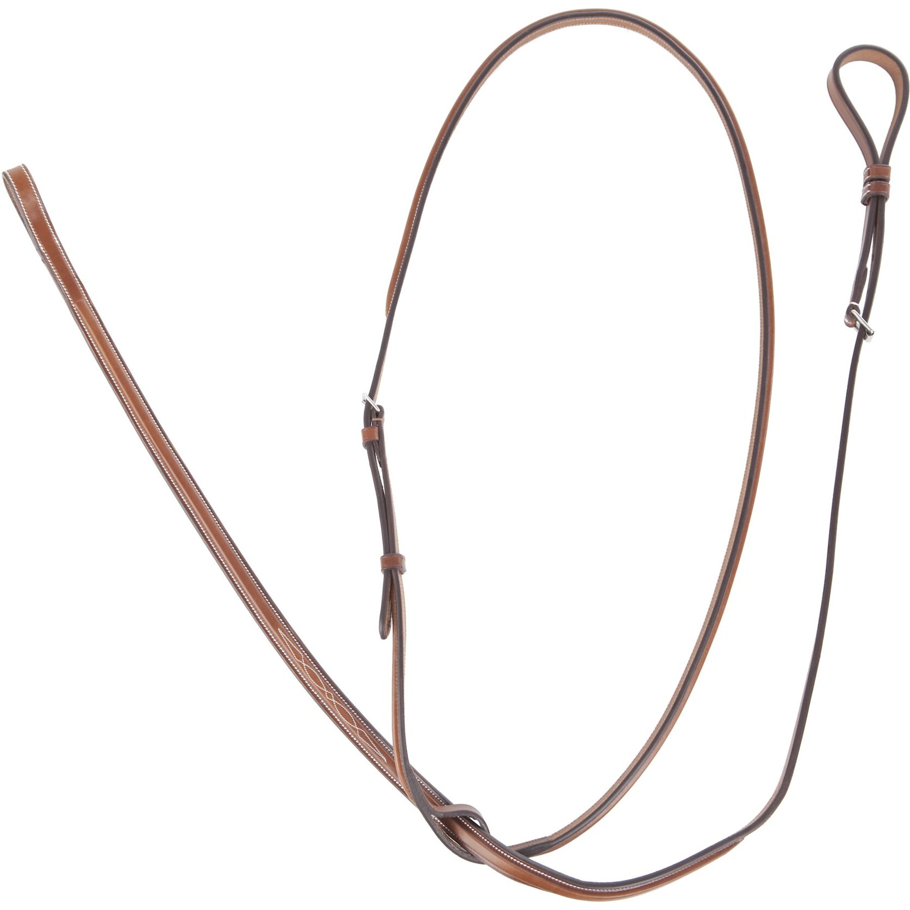 Huntley Equestrian Sedgwick Leather Fancy Stitched Standing Martingale, Light Brown, Cob