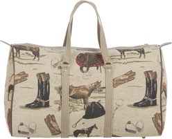 Huntley Equestrian Tapestry Duffle Equipment Bag, Style 1