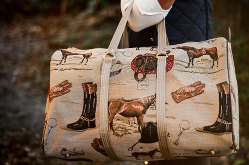 Show full view: Huntley Equestrian Tapestry Duffle Equipment Bag, Style 1 slide 6 of 8