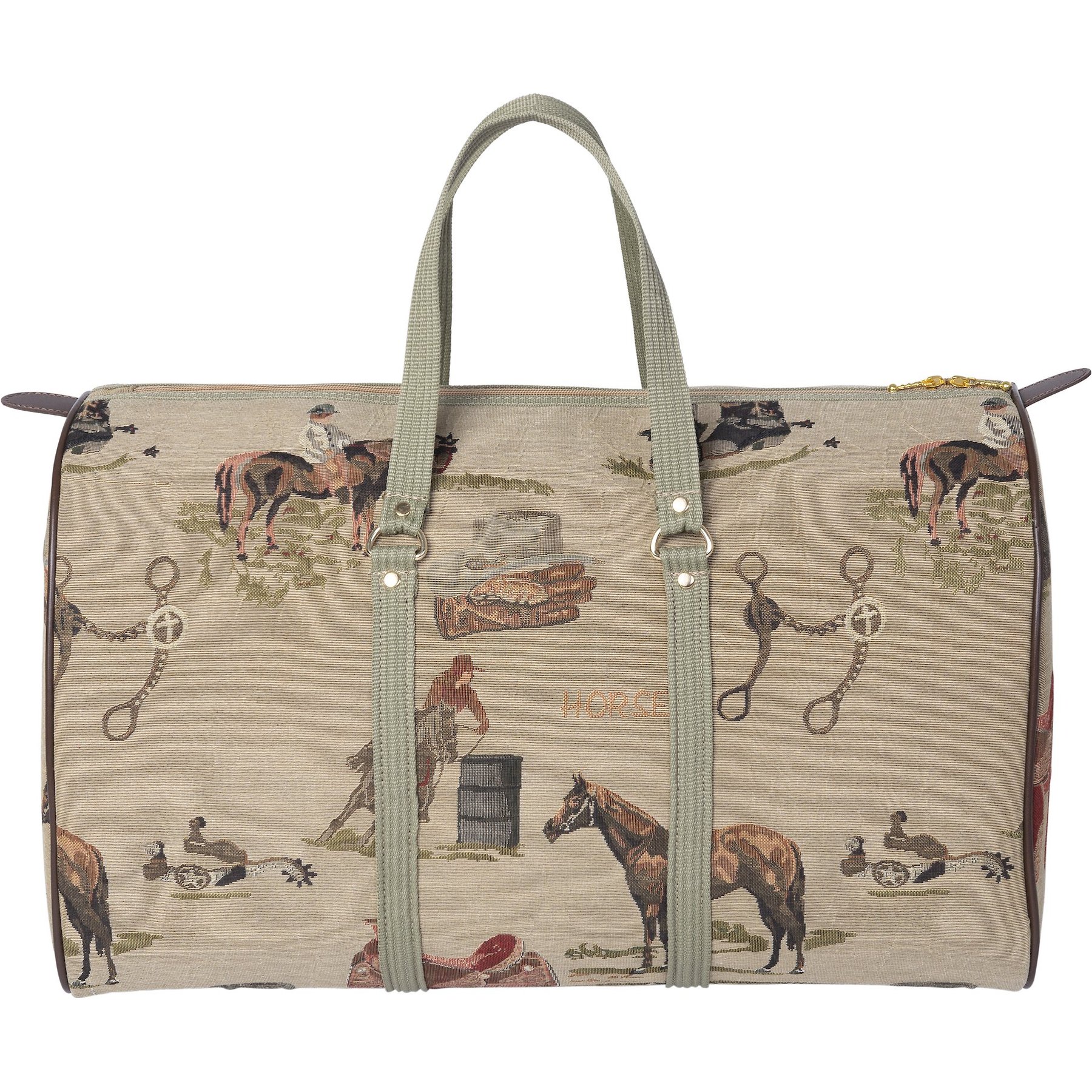 Huntley Equestrian Tapestry Duffle Equipment Bag, Style 2