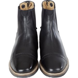 Huntley Equestrian Women's Premium Leather English Paddock Back Zipper Horse Riding Boots, Size 6