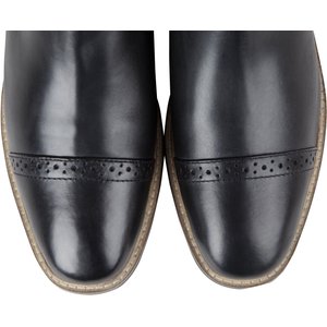 Huntley Equestrian Women's Premium Leather English Paddock Back Zipper Horse Riding Boots, Size 6