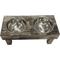 Show in main carousel: Huntley Pet Berjen Table Elevated Double Bowl Dog & Cat Feeder, Brown, Large slide 4 of 10