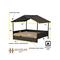 Show in main carousel: Huntley Pet Rattan Wicker Indoor Outdoor Cabana Raised Dog & Cat Bed, Brown, Large slide 2 of 10