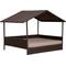 Show in main carousel: Huntley Pet Rattan Wicker Indoor Outdoor Cabana Raised Dog & Cat Bed, Brown, Large slide 3 of 10